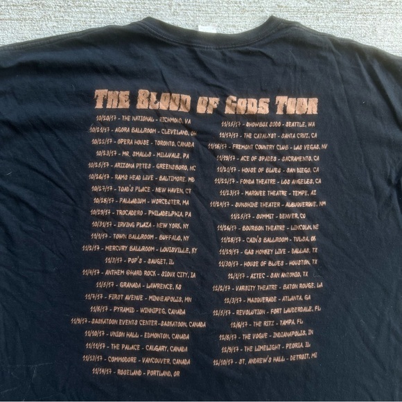 GWAR 2017 Concert Merchandise Blood of Gods Graphic Music Tee Shirt Graphic 3XL - Picture 8 of 8